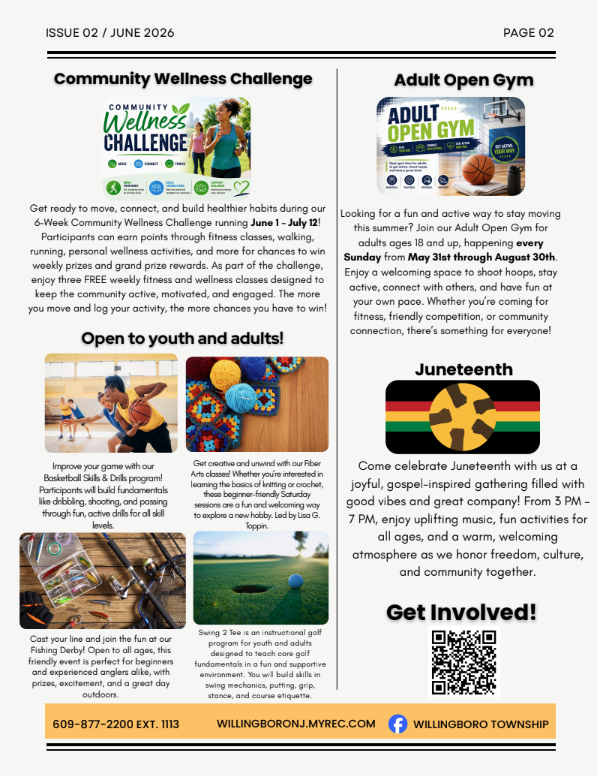 Willingboro Twp. June Newsletter - Pg. 2