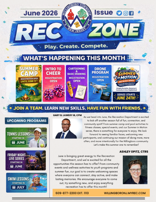 Willingboro Twp. June Newsletter - Pg. 1