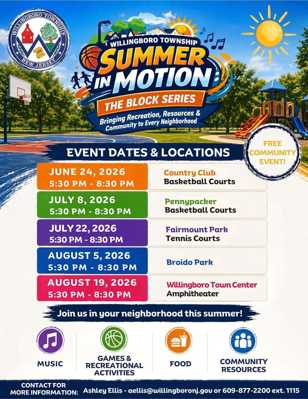 Willingboro Twp. Summer in Motion - Multiple Dates