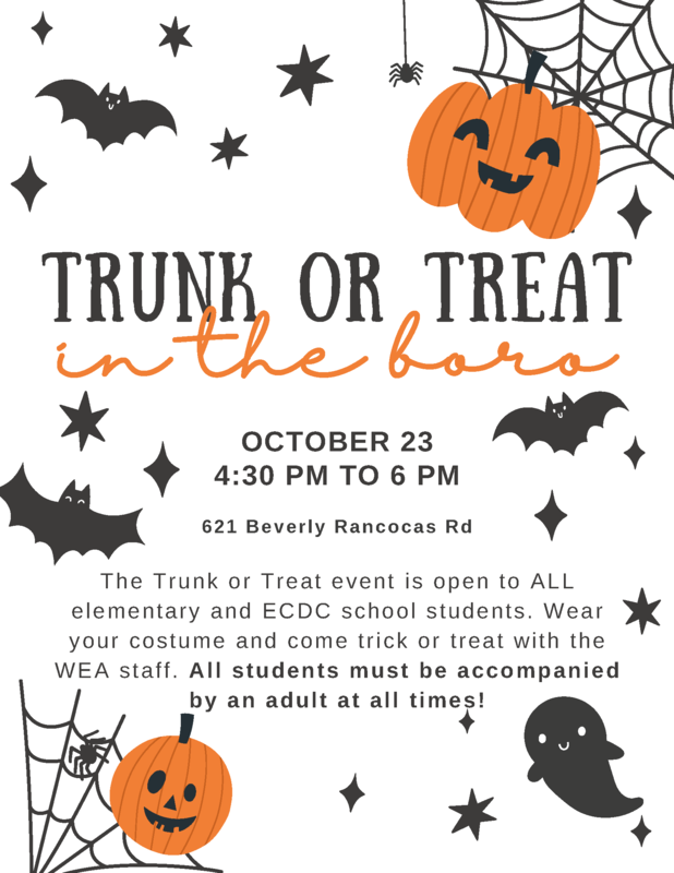 WEA Trunk or Treat – Friday, October 23, 2026