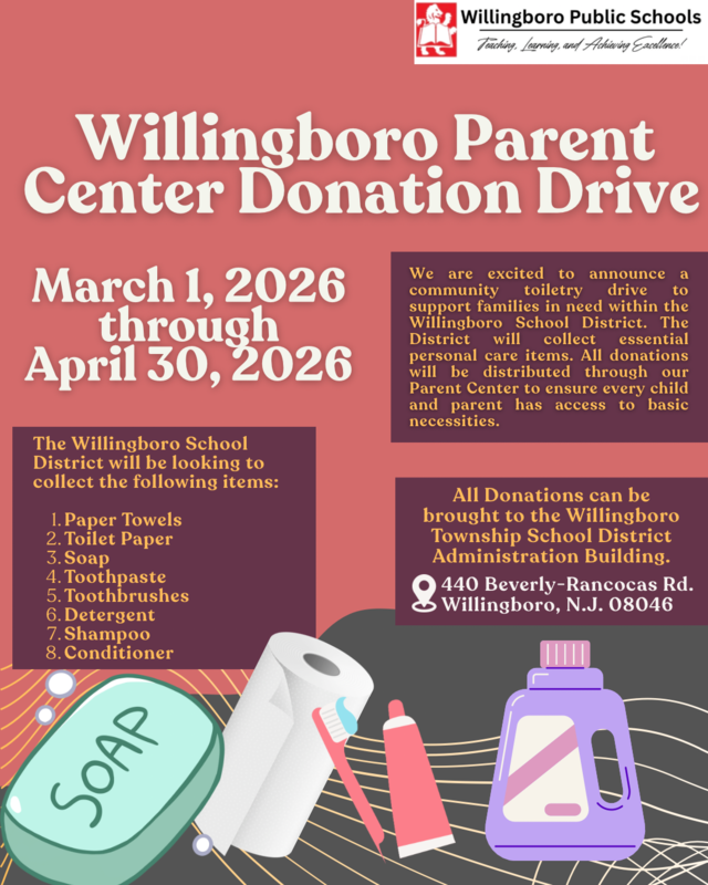 Parent Center Donation Drive | 3.1.26 thru 4.30.26