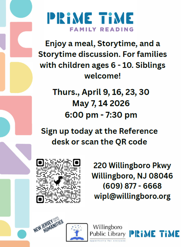 Willingboro Public Library Presents: Prime time Family Reading