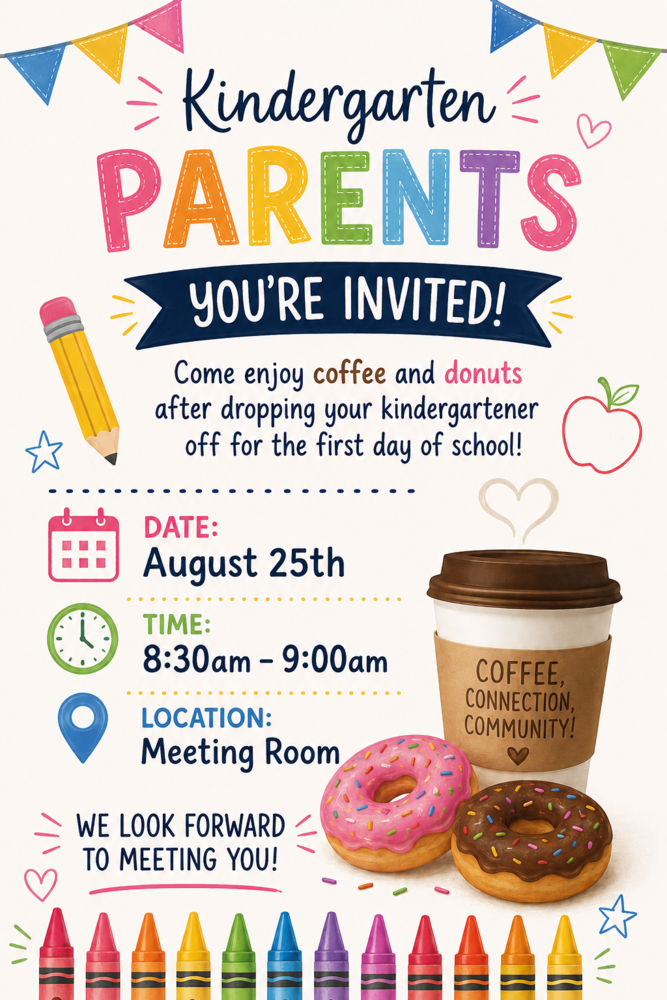 Coffee & Donuts with Kindergarten Parents