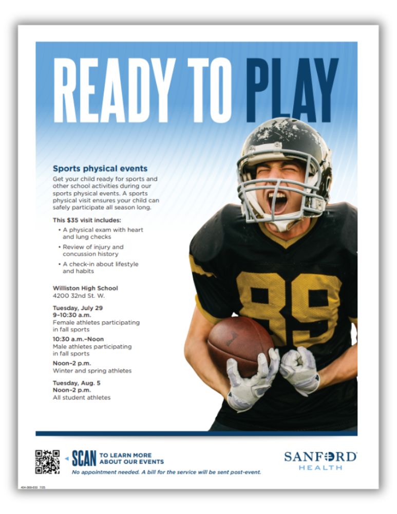 Sports Physical Flyer