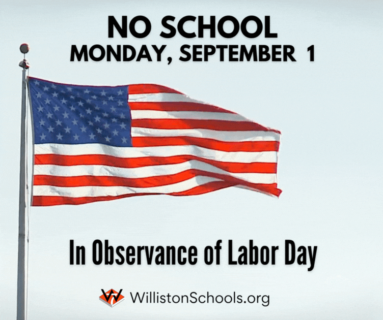 No School Labor Day September 1