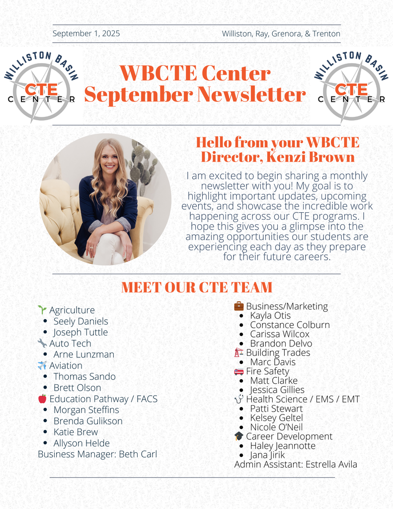 September Newletter Pt. 1