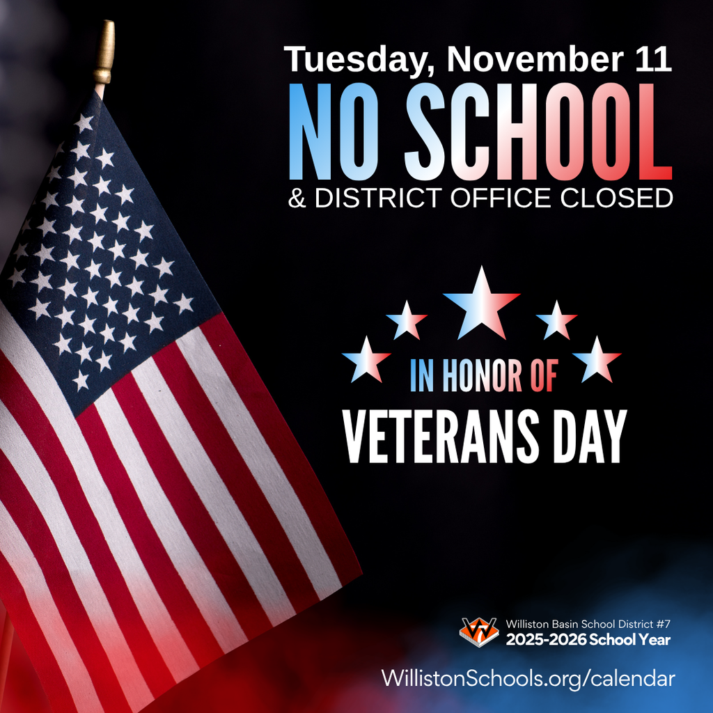 no school on Veterans Day - Tuesday, November 11