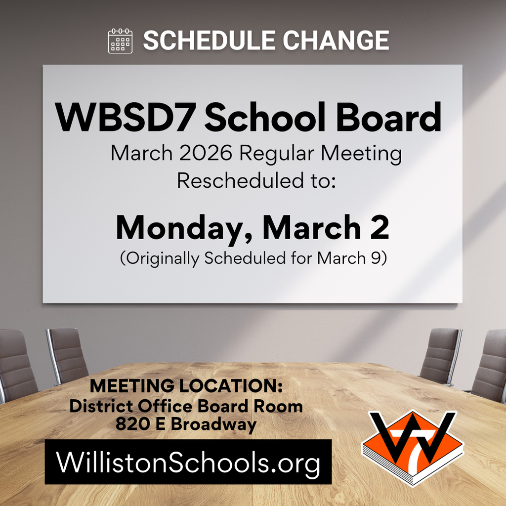 regular school board meeting March 2026 meeting rescheduled 