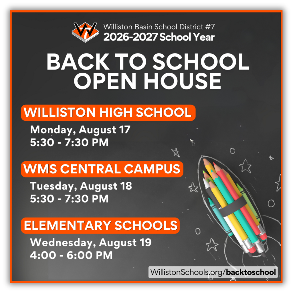 Back to School Open House Event Schedule