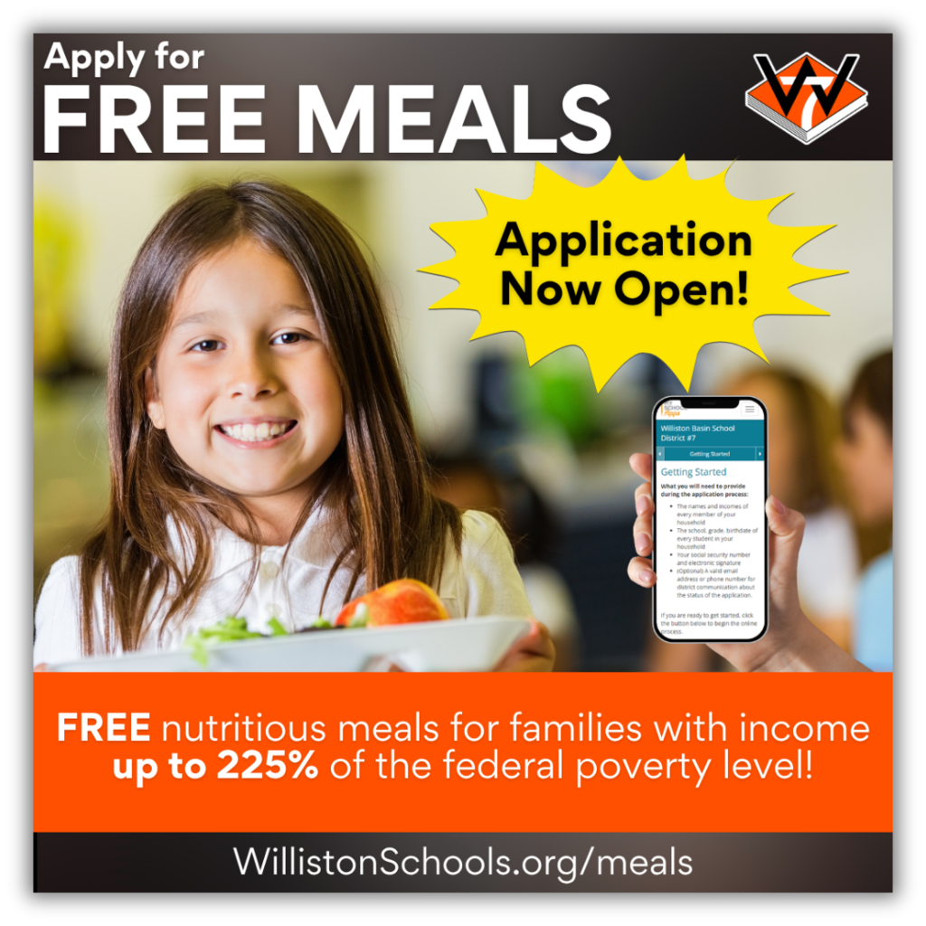 free reduced meals application