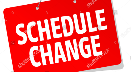 Schedule Change