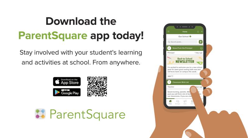 DOWNLOAD THE PARENT SQUARE APP TODAY!