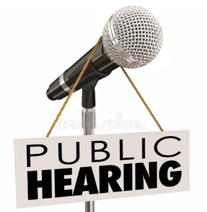 Notice of public hearing