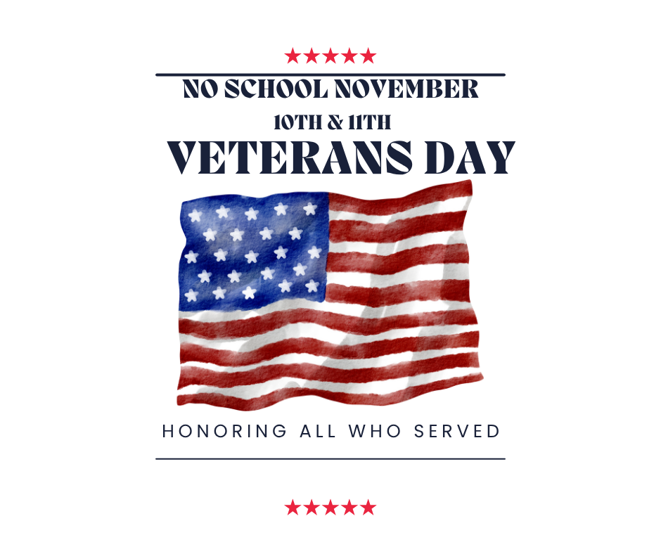 No School November 10th & 11th