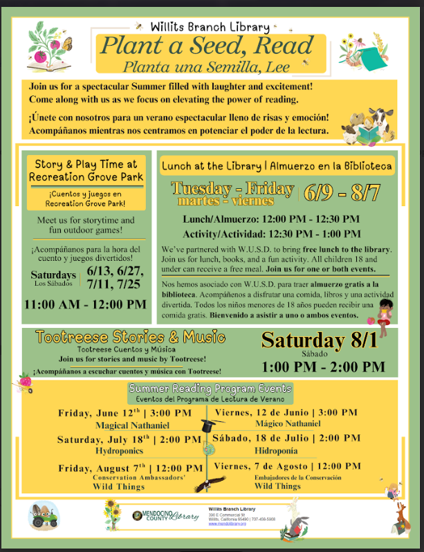Willits Library Message