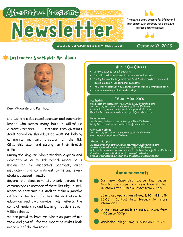 Alt Ed Newsletter