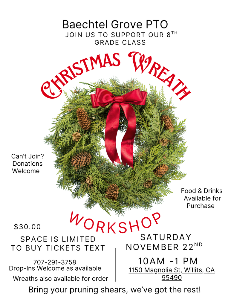 Christmas Wreath Making Event at BGMS