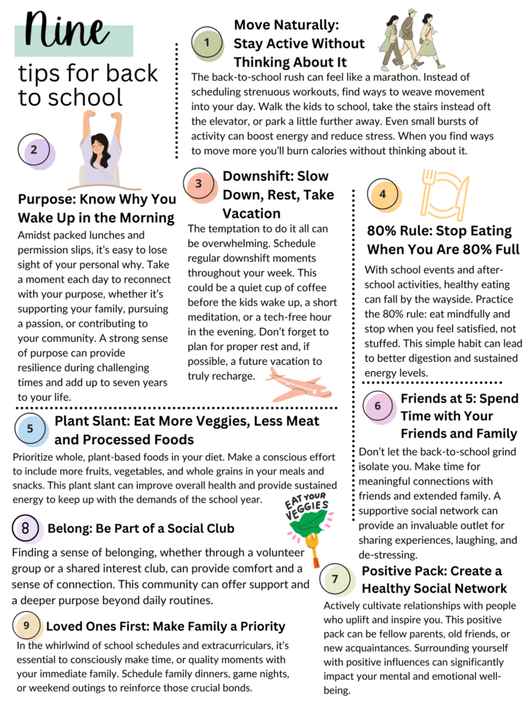 9 tips for back to school 