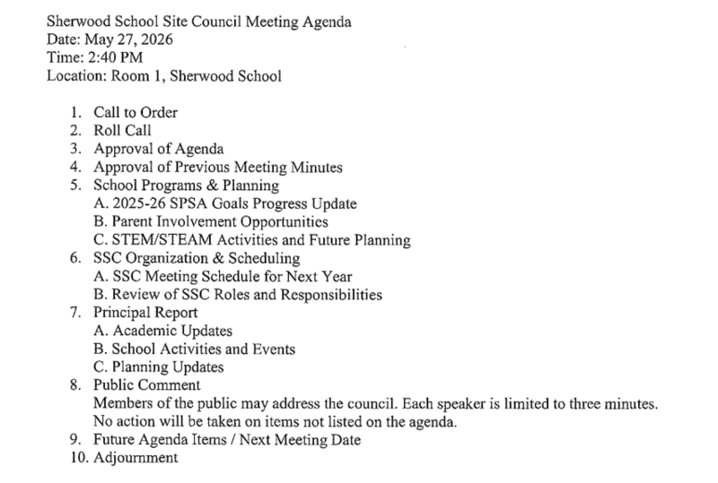 Agenda