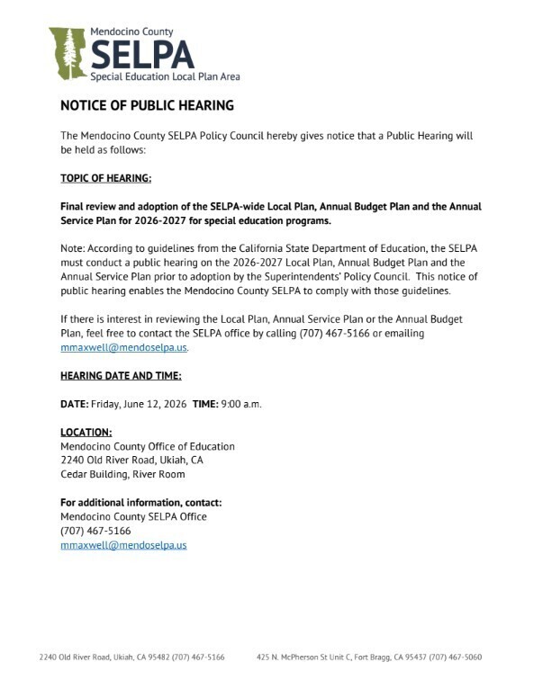 Public Hearing