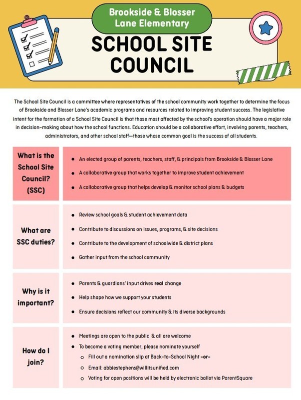 School Site Council 