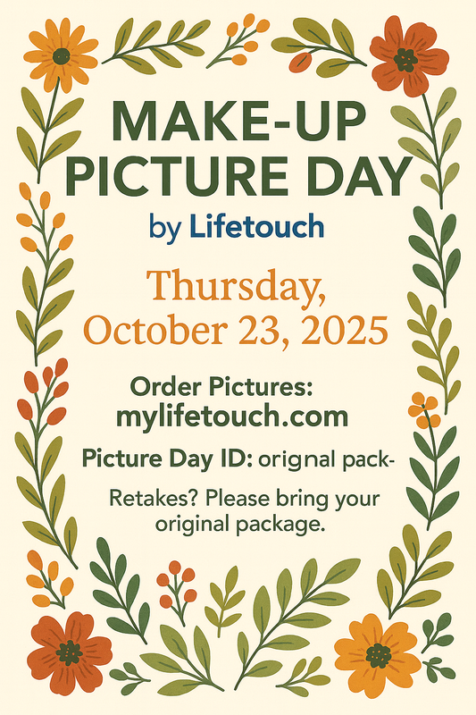 10/23/25 make up picture day