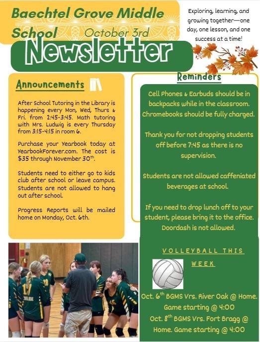 Weekly Newsletter