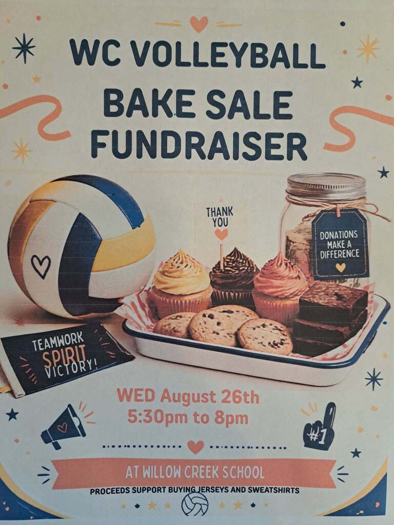 Bake sale at Meet & Greet tonight