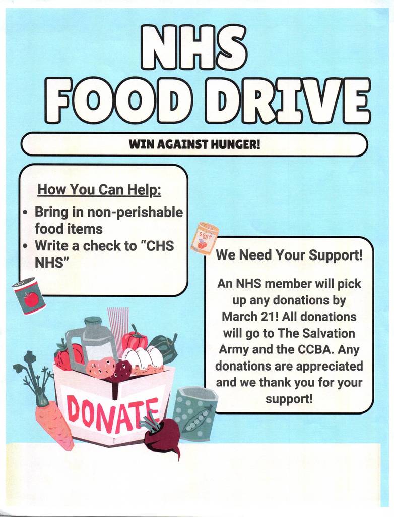 NHS Food Drive