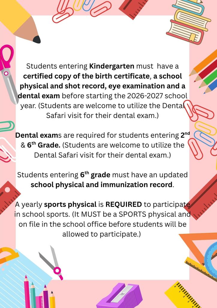 School Requirements 26-27