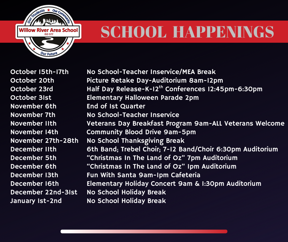 SCHOOL HAPPENINGS