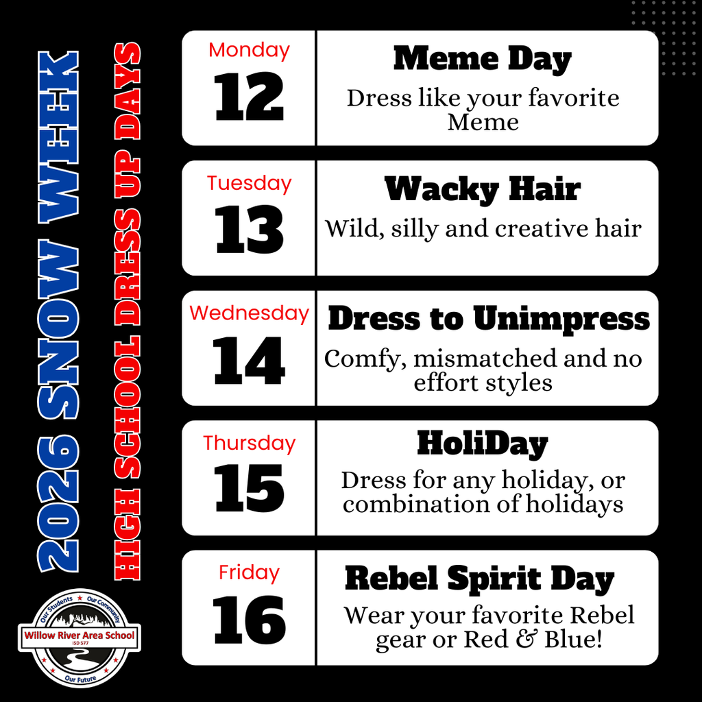 2026 Snow Week Dress Up Days