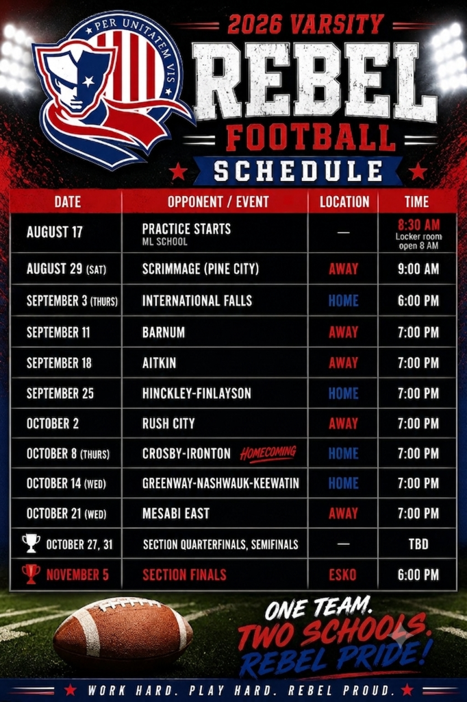 VARSITY SCHEDULE