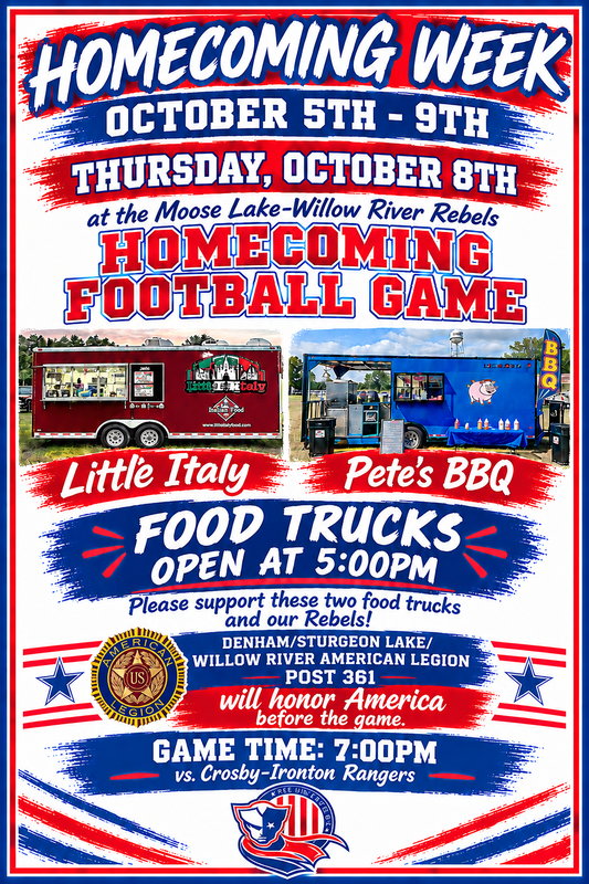 FOOD TRUCKS @ FOOTBALL GAME 5:00PM