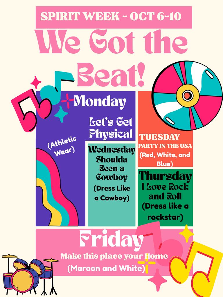 2025 Homecoming We Got the Beat Poster