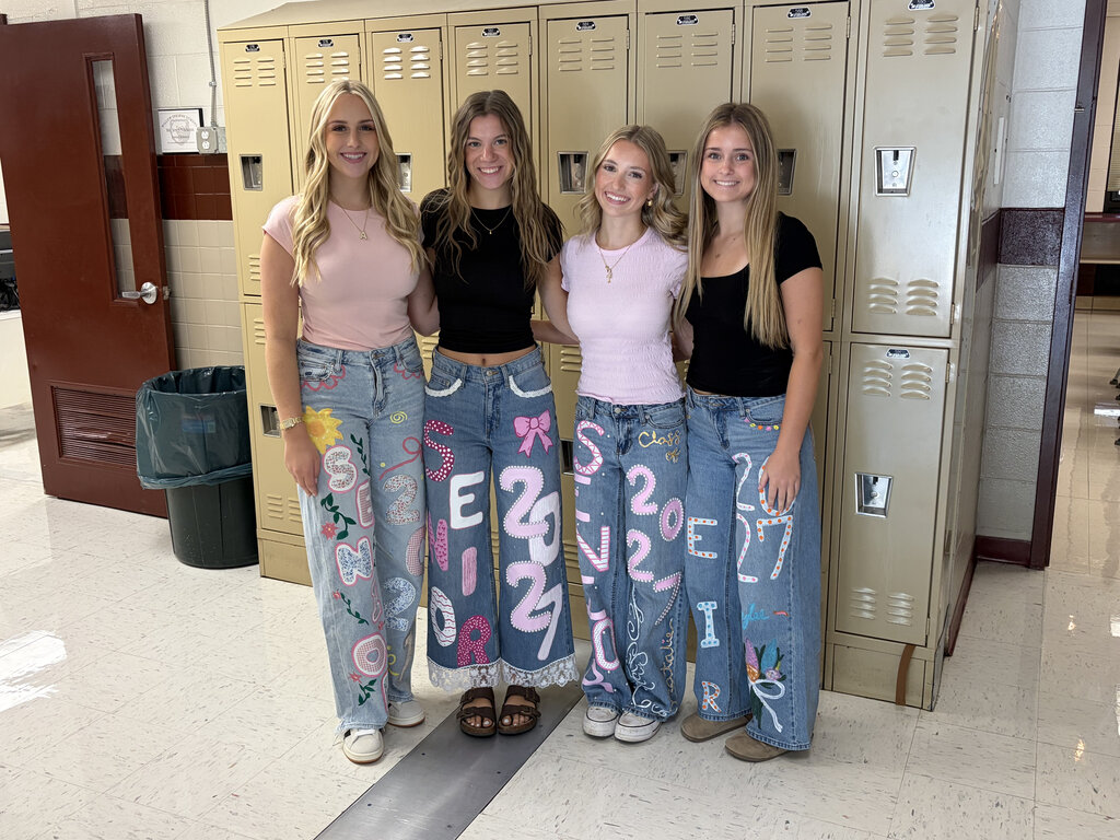 Painted jeans