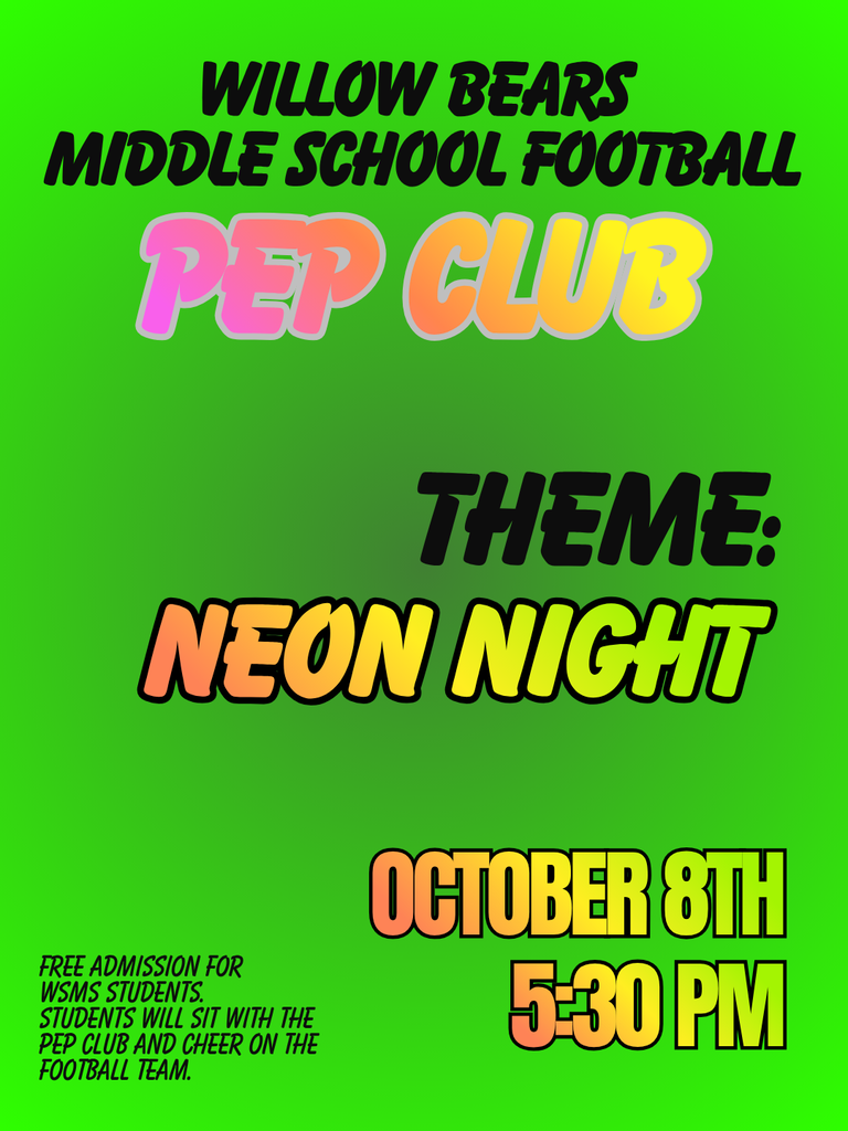 pep club flyer