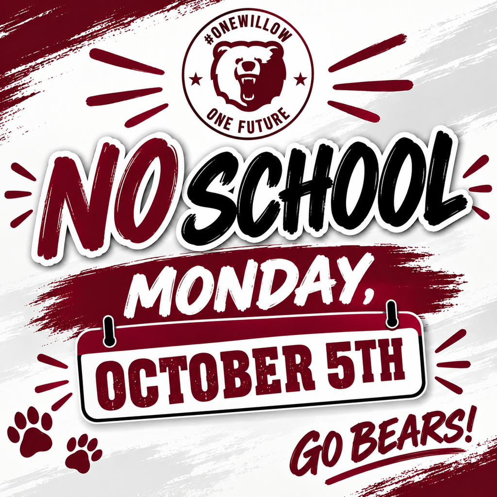 No School Monday OCTOBER 5TH