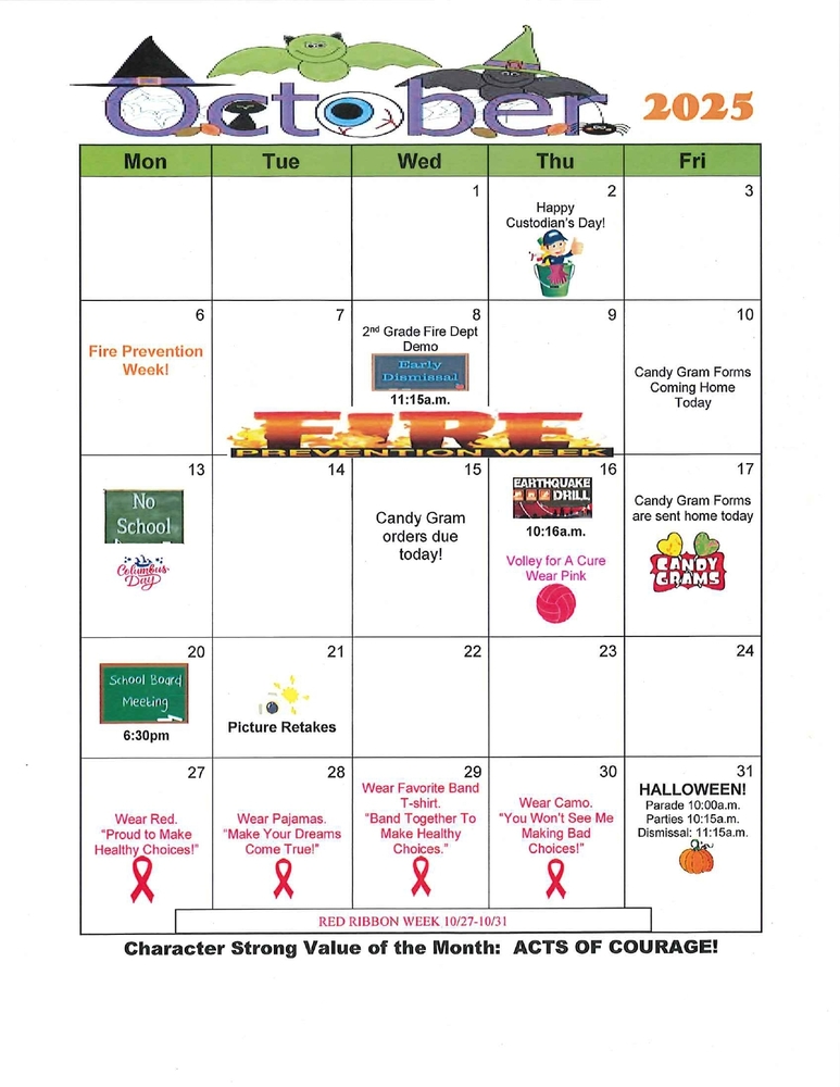 October Calendar