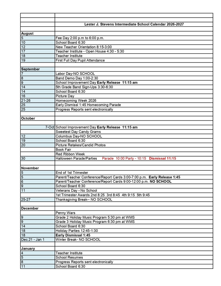 2026/2027 All Year Calendar