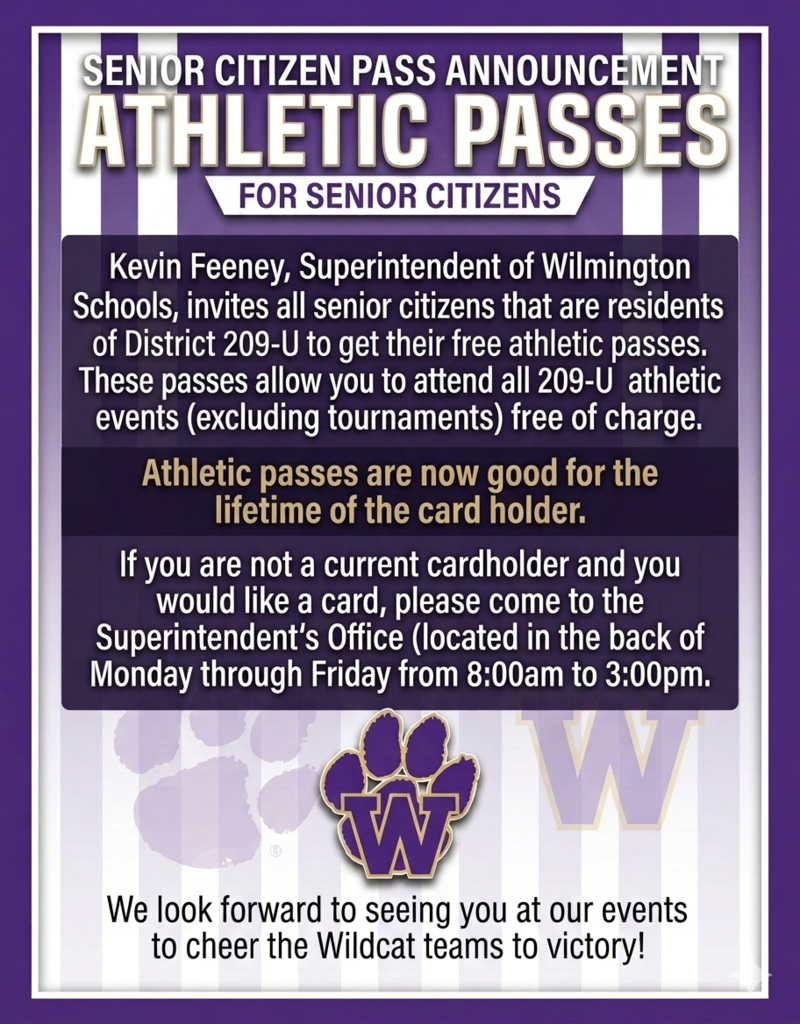 Senior Citizen Athletic Pass purchase information