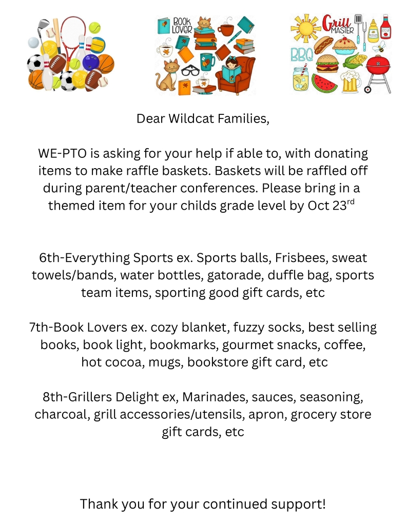 WE-PTO baskets