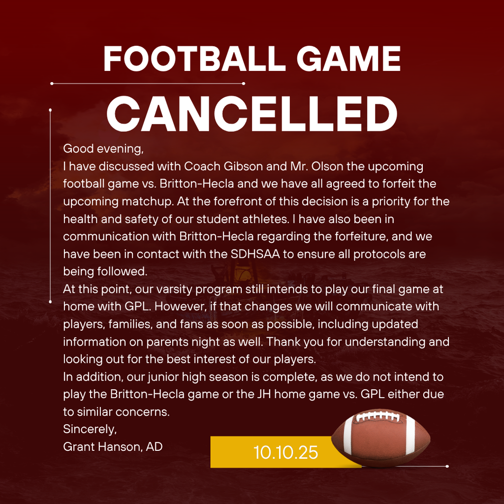 football cancelled