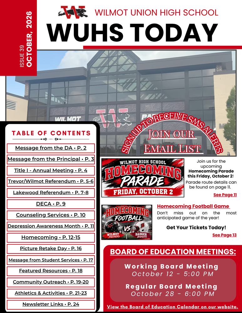 WUHS Today - October, 2026