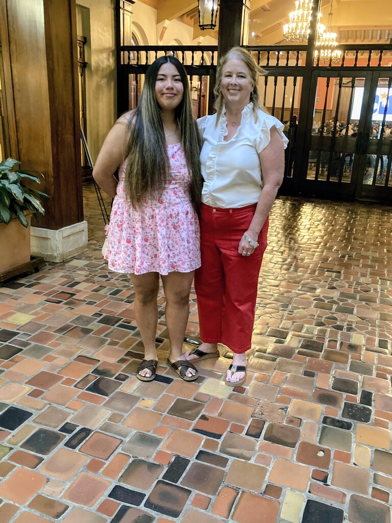 Kaylee with Ms. Lehman 