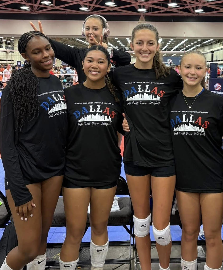 Volleyball team posing for picture