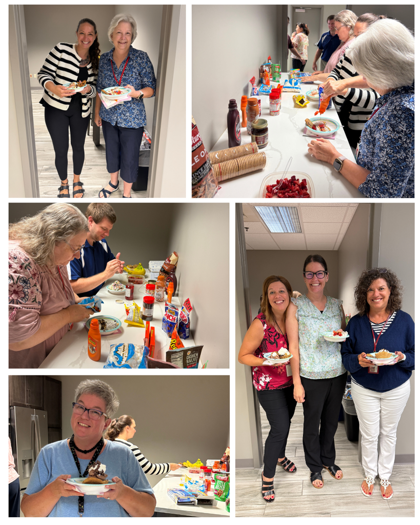 staff members enjoying ice cream