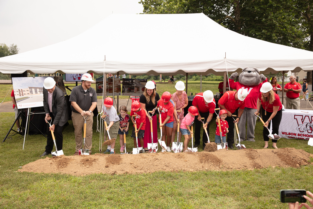 shovels in ground