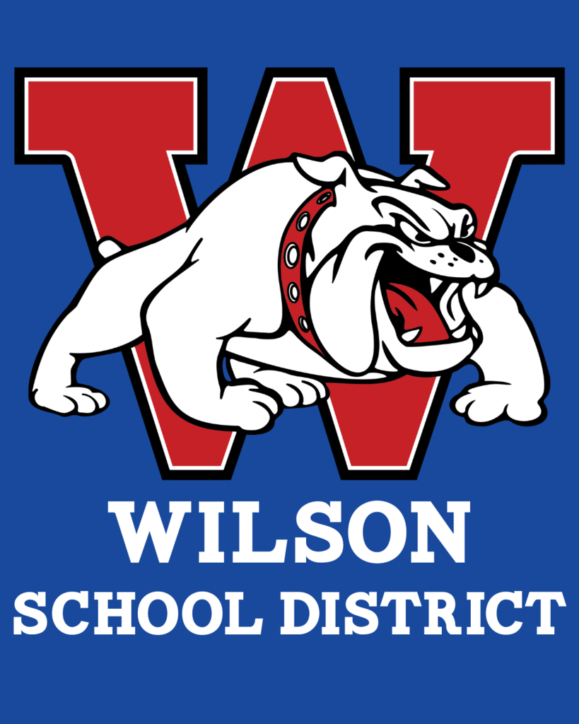 wilson school district with bulldog and W logo