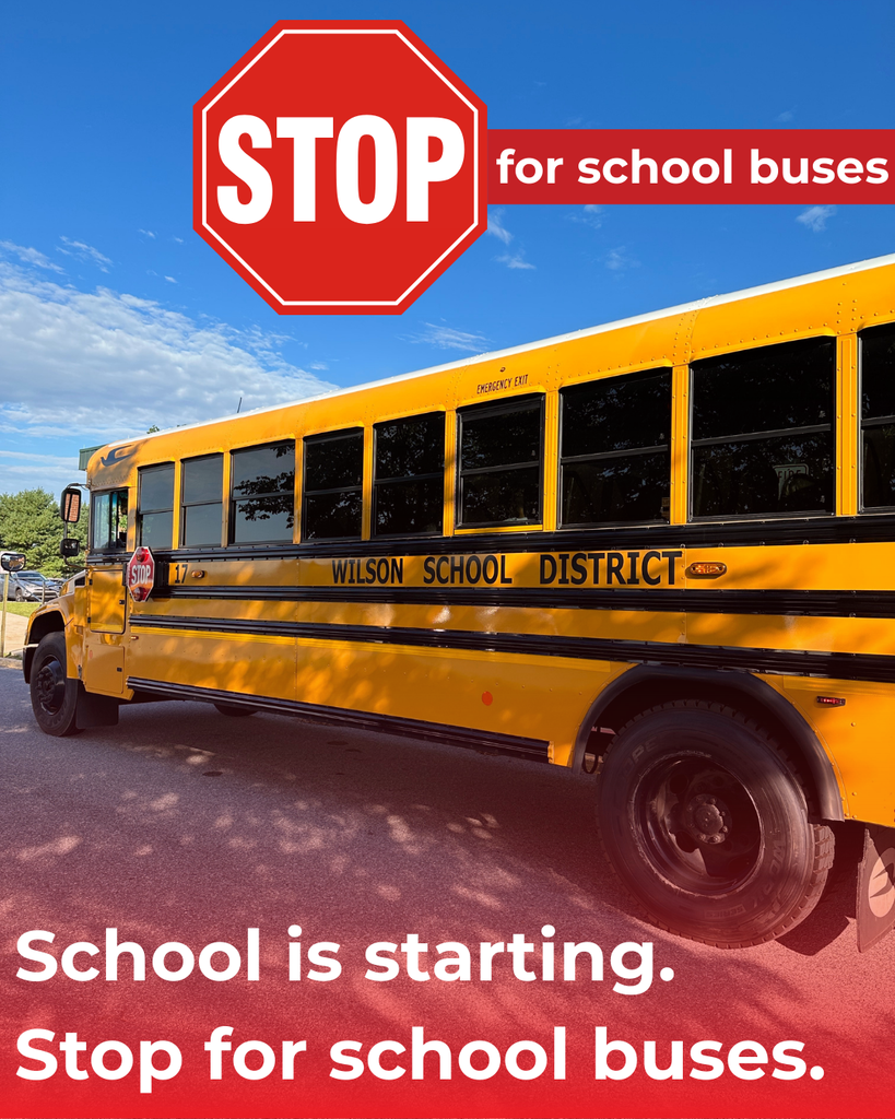 School is starting. stop for school buses